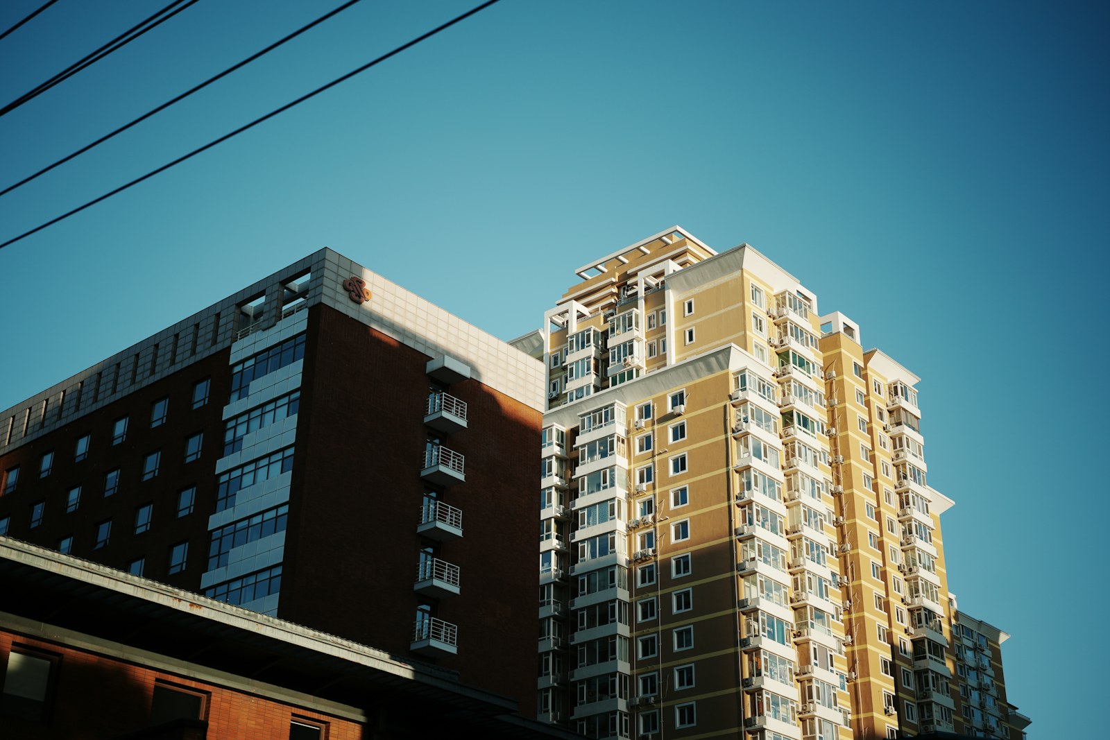 A modern multi-storey residential apartment building.