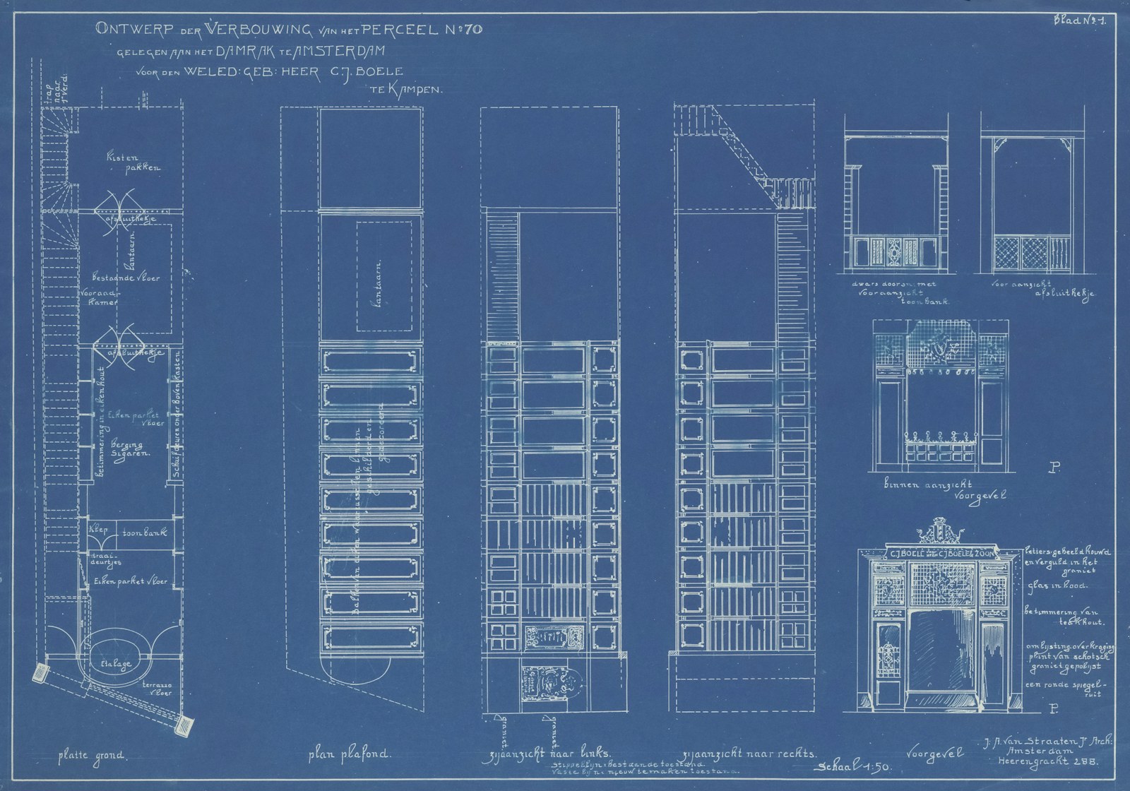 A structural blueprint of a multi-storey building.