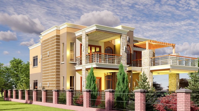 Two-Storey Banded Villa, view 1