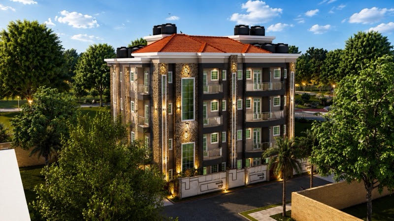 Stone-Clad Apartments, view 1