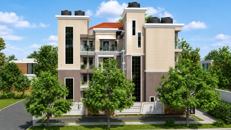 Urban Apartment Block, view 1